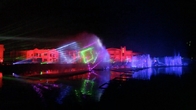 Η ζωηρόχρωμη RGB υπαίθρια ακτίνα λέιζερ παρουσιάζει με τον προβολέα οθόνης νερού λέιζερ προμηθευτής