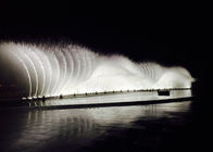 Σύγχρονης τέχνης το μουσικό νερού φως και το νερό πηγών θαυμάσιο παρουσιάζουν τρισδιάστατες εικόνες προμηθευτής