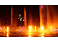 Σύγχρονο υπαίθριο φλεμένος ύφος χορού μουσικής φω'των πυροτεχνημάτων νερού οδηγημένο πηγή προμηθευτής